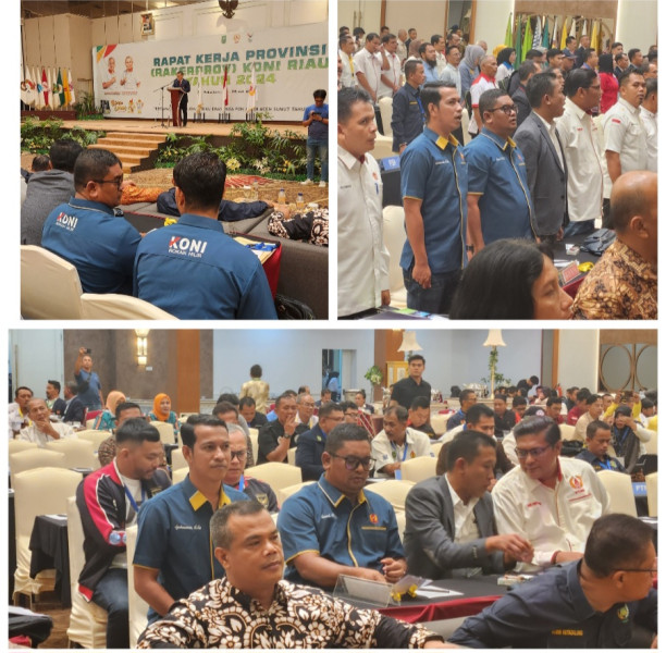 Ketua KONI Rohil, Samsuri, Hadiri Raker KONI Prov Riau 2024