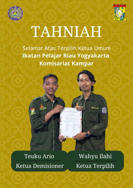Muhammad Fatma Wahyu Illahi Terpilih sebagai Ketua Umum IPRY-KK Periode 2024-2025