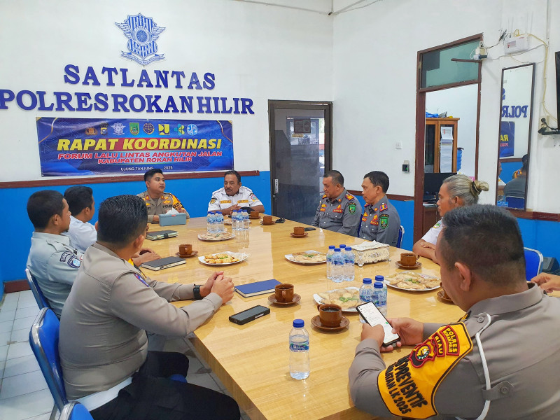 Satlantas Polres Rohil Sosialisasi Keselamatan Bersama Dishub dan Organda