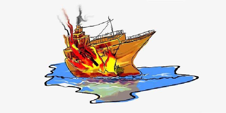 Kapal MT Adinda Meledak di Perairan Riau