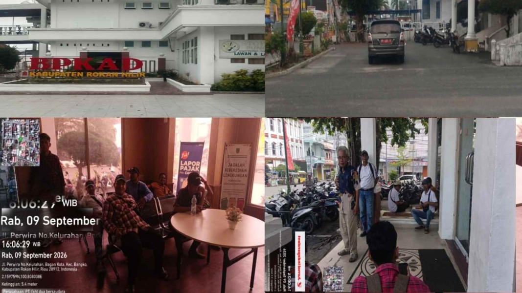 Diduga Kabur Lewat Pintu Belakang, Plt Kepala BPKAD Rohil Hindari Wartawan Soal Anggaran Rp850 Juta