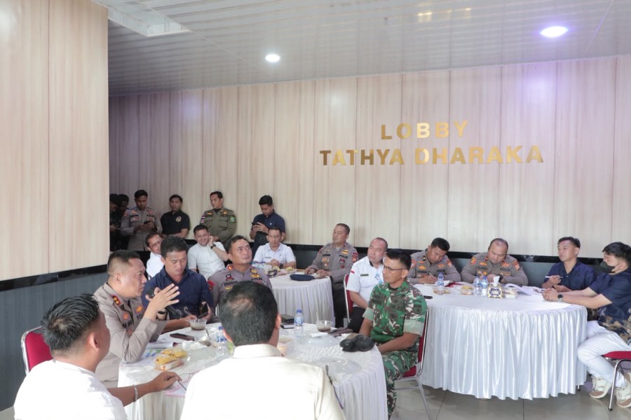 Polres Rohil Gelar Rapat Koordinasi Lintas Sektoral Pengamanan Event Wisata Nasional Bakar Tongkang 