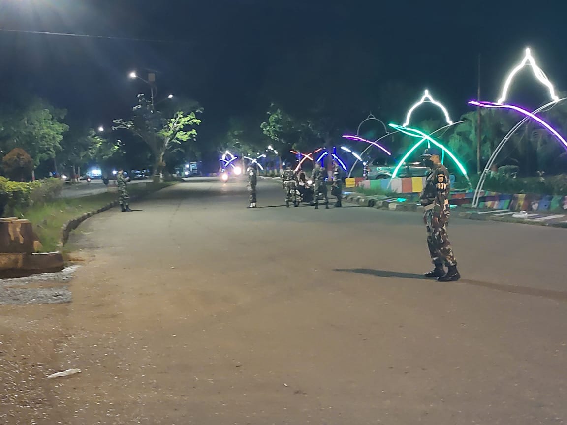 Kodim 0321 Rohil Perketat Razia Masker Saat Lebaran Idul Fitri