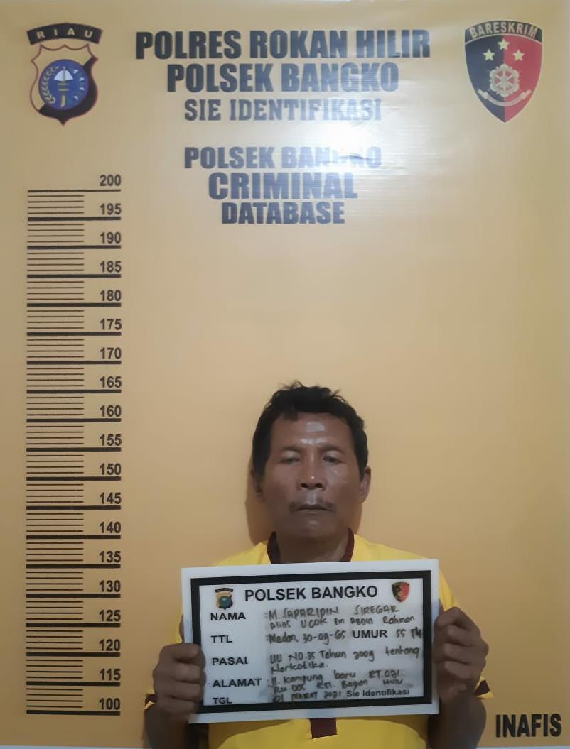 Polsek Bangko kembali Amankan Pemilik 5,10 Gram Sabu-sabu