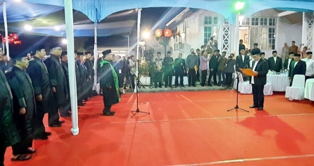 Gubernur Riau Lantik Dewan Hakim MTQ Ke - XL Tingkat Provinsi Riau di Rokan Hilir