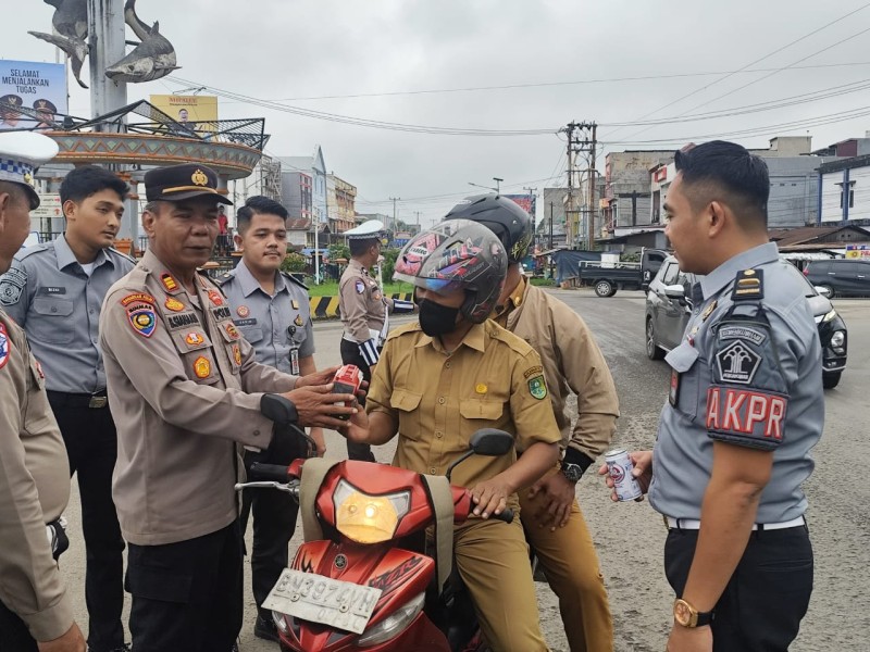 Inovasi Wujudkan Tertib Berlalu Lintas, Polsek Rengat Barat Gandeng Rutan Rengat
