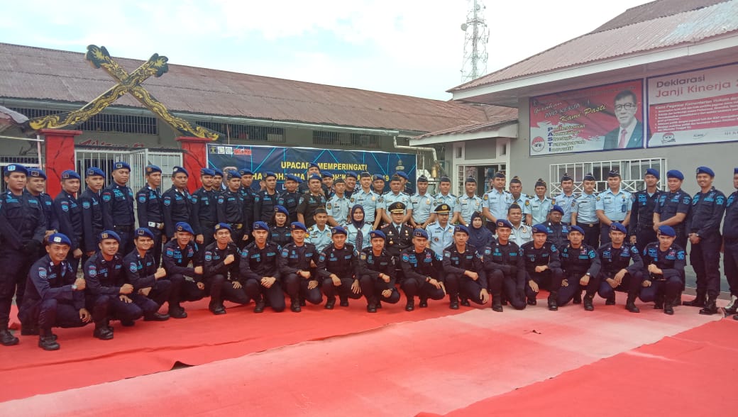 Pimpin Upacara Hari Dharma Karyadhika, Kepala Imigrasi Bagansiapiapi Bacakan Amanat Kemenkum HAM
