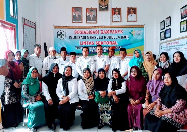Dinas Kesehatan Rohil Sosialisasikan Kampanye Imunisasi Campak Dan Rubella