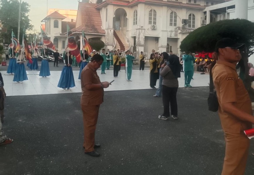 Matangkan Persiapan MTQ XLIV Riau 2026,Pemkab Rohil Gelar Gladi Bersih Pawai Ta’aruf