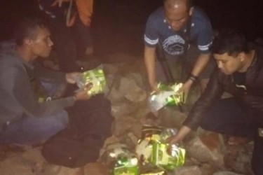 Lanal Dumai Gagalkan Penyeludupan 15 Kg Sabu dari Malaysia