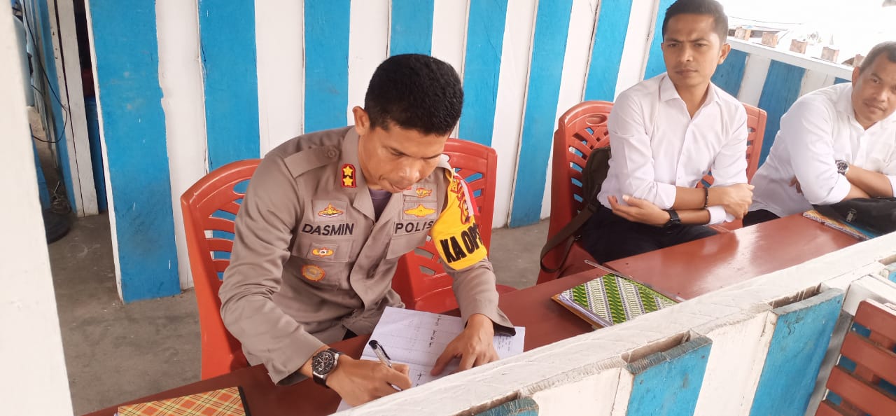 Kapolres Inhu Lakukan Pengecekan Pospam Operasi Ketupat