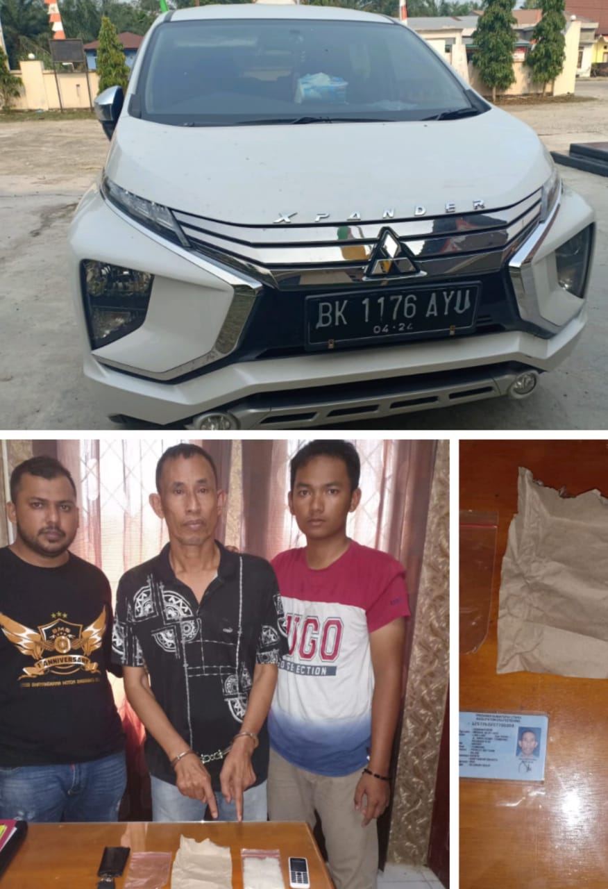 Alamak! Nekat Bawa Sabu Dengan Mobil Mewah, Kurir Narkoba Tidak Berdaya Saat Ditangkap Polsek Kubu