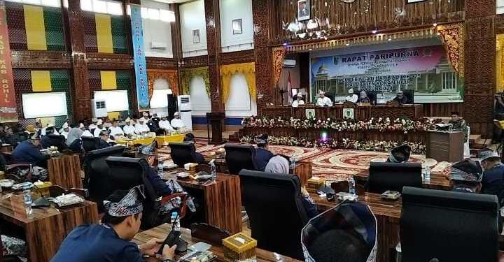DPRD Rohil Gelar Rapat Paripurna Hari Jadi Kabupaten Rokan Hilir ke 25