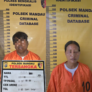 Polsek Mandau Ringkus Pasutri Pelaku Curanmor
