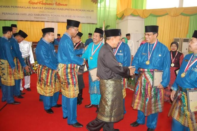 Inilah Fakfa Sejarah Pembentukan Rohil yang Dipaparkan Bupati H Suyatno di Sidang Istimewa DPRD