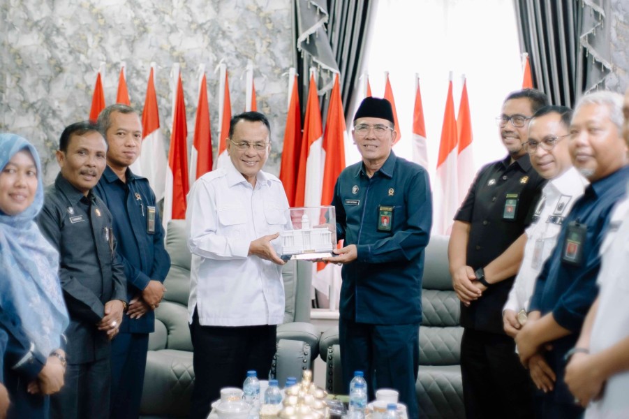 Bupati Rohil H.Bistamam Sambut Kunjungan Silaturahmi Ketua Pengadilan Tinggi Agama Riau