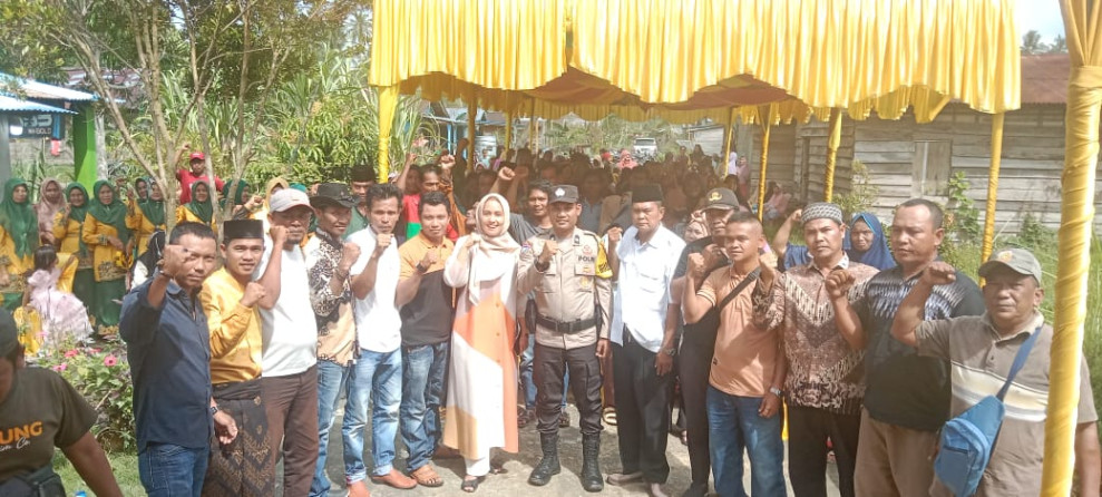 Anggota DPRD Provinsi Riau Karmila Sari Serap Aspirasi Masyarakat di Kecamatan Bangko