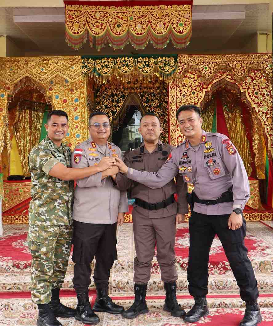 Perkuat Soliditas, Kapolres Rohil Jalin Sinergitas Bersama TNI dan Kejaksaan