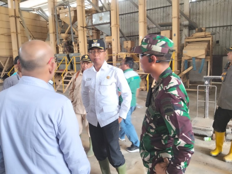 Wakil Bupati Rokan Hilir Tinjau Kilang Padi di Rokan Baru Pesisir