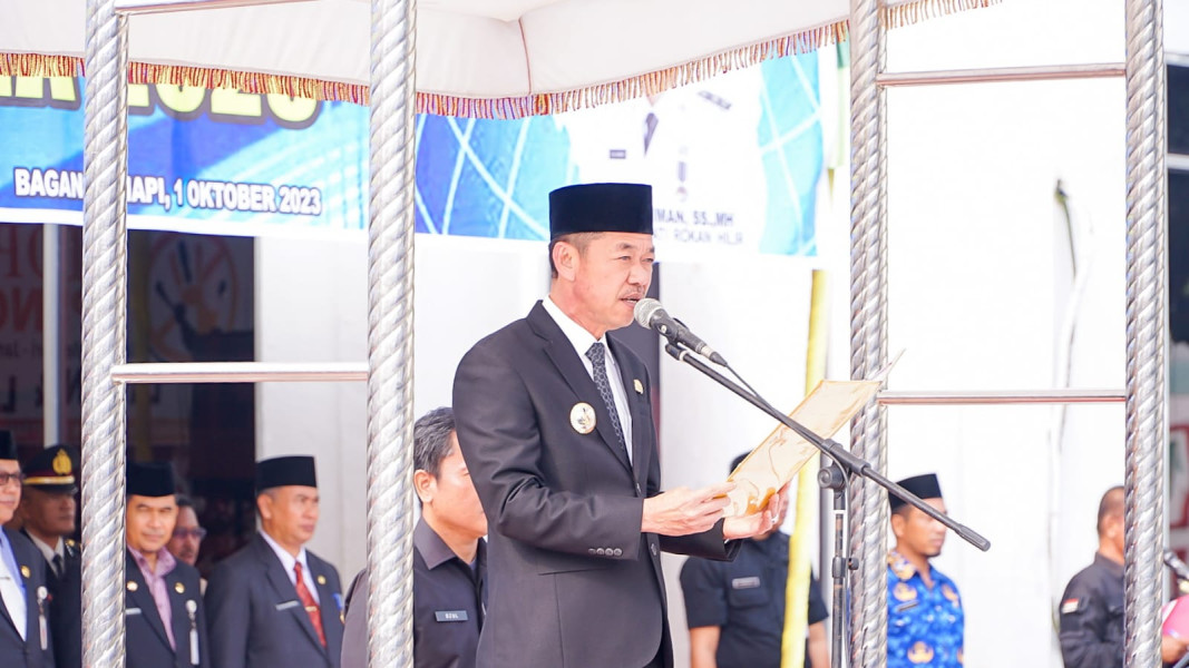 Bupati Rohil Afrizal Sintong Jadi Irup Hari Kesaktian Pancasila