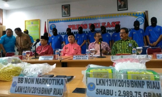 Ekspos 70 Kg Sabu dan Ribuan Butir Ekstasi Sitaan 4 Bulan, Gubri dan BNNP Hadir