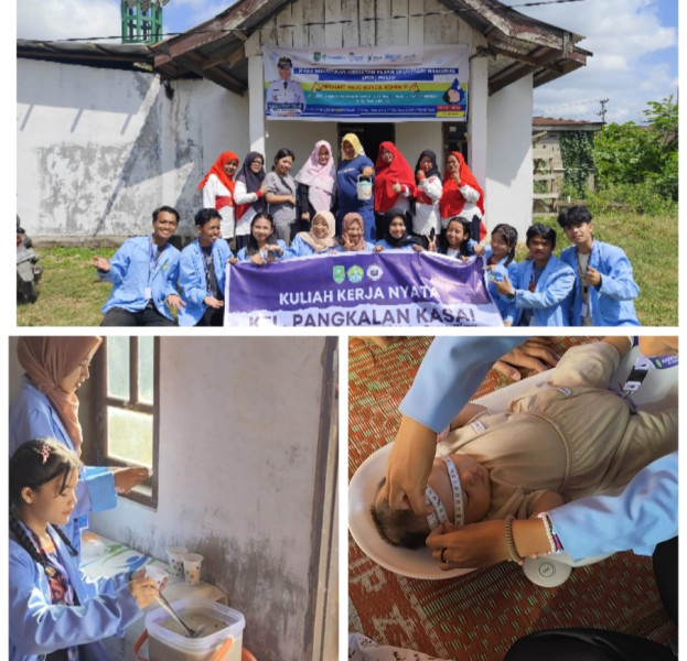 Upaya Peningkatan Kesadaran Stunting, Mahasiswa Kukerta UNRI Pangkalan Kasai Bagikan Bubur Kacang