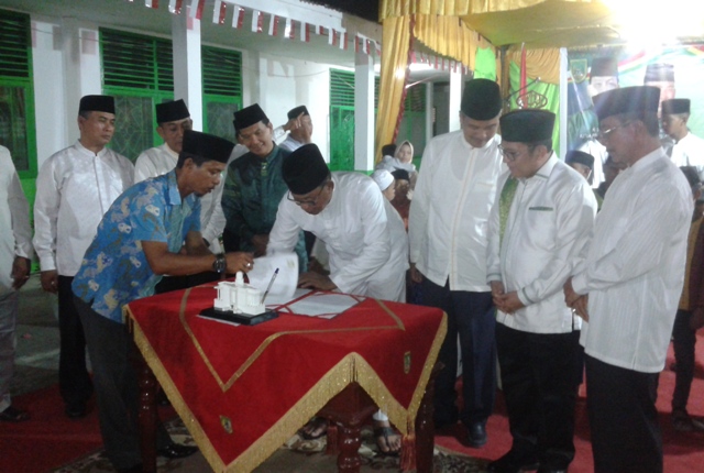 Bupati Rohil Tanda Tangani MoU Pinjam Pakai Gedung Dan Santuni Anak Yatim