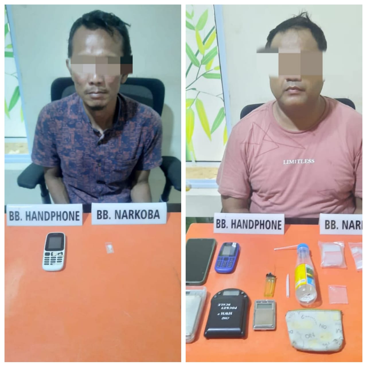Dua Pelaku Narkoba di Tangkap Satnarkoba di TKP Yang Sama