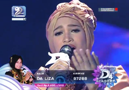 Nurliza, kontestan D’Academy 4 Asal Bagansiapiapi Lolos ke 28 Besar
