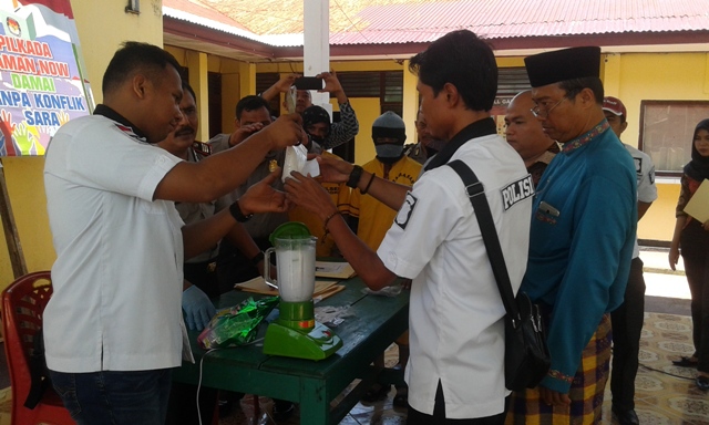 Polsek Bangko Rohil Musnahkan  Shabu Dan Exstasy Hasil Tindak Kejahatan Narkotika