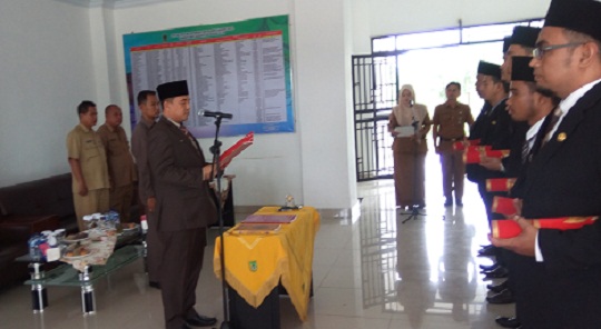 Inspektorat Rohil Lantik Pejabat Administrator dan Auditor