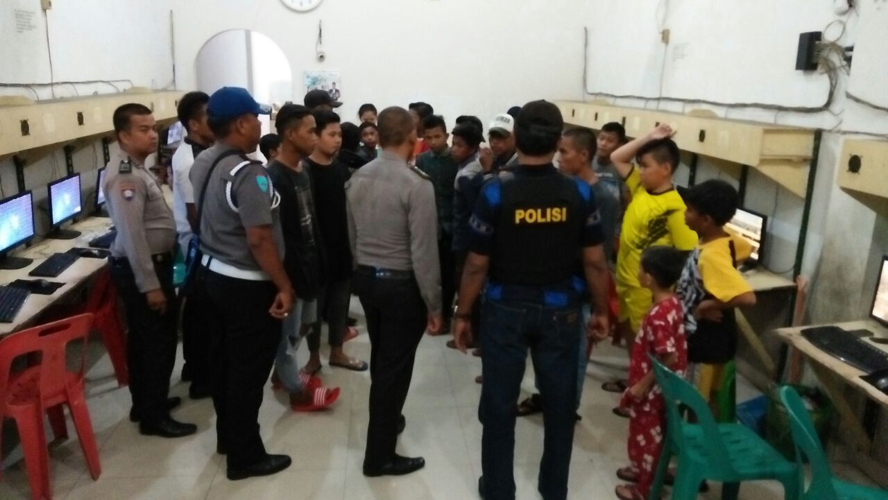 Polsek Panipahan gelar razia CIPKON