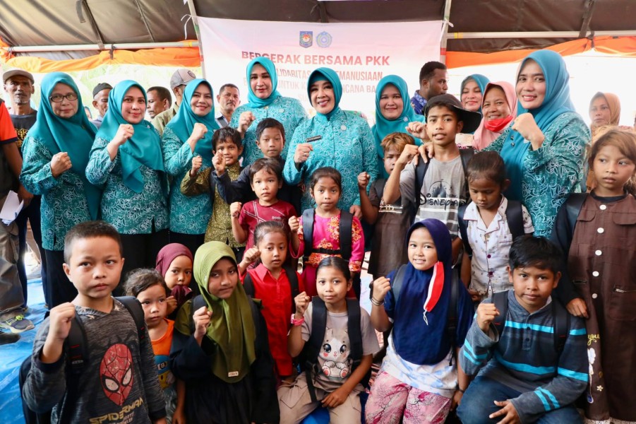 Dukung Pemulihan Pascabencana, TP PKK Pusat Serahkan Bantuan ke Dusun Sarah Gala, Aceh Timur