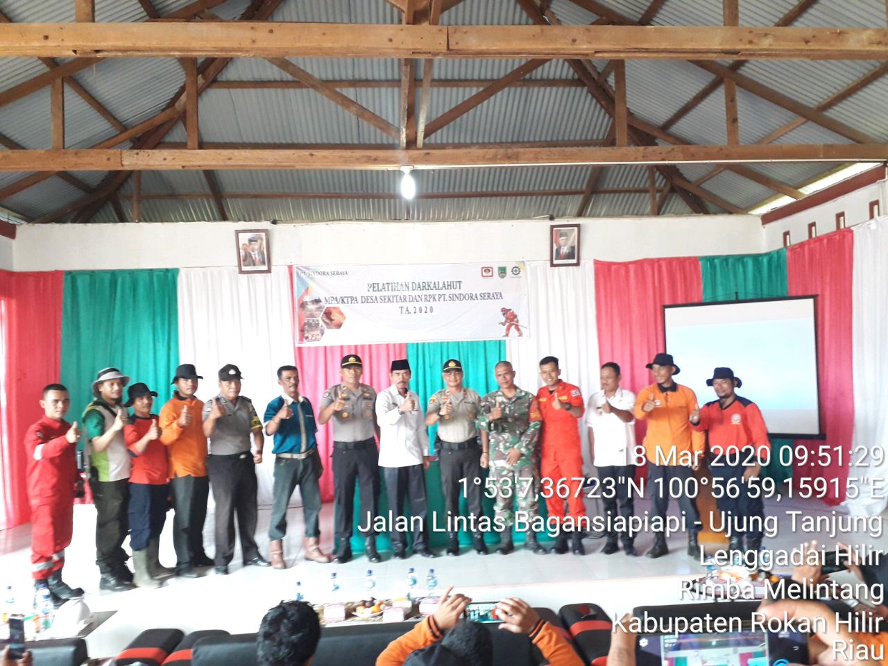 Babinsa Hadiri Pelatihan Pemadaman Karhutla