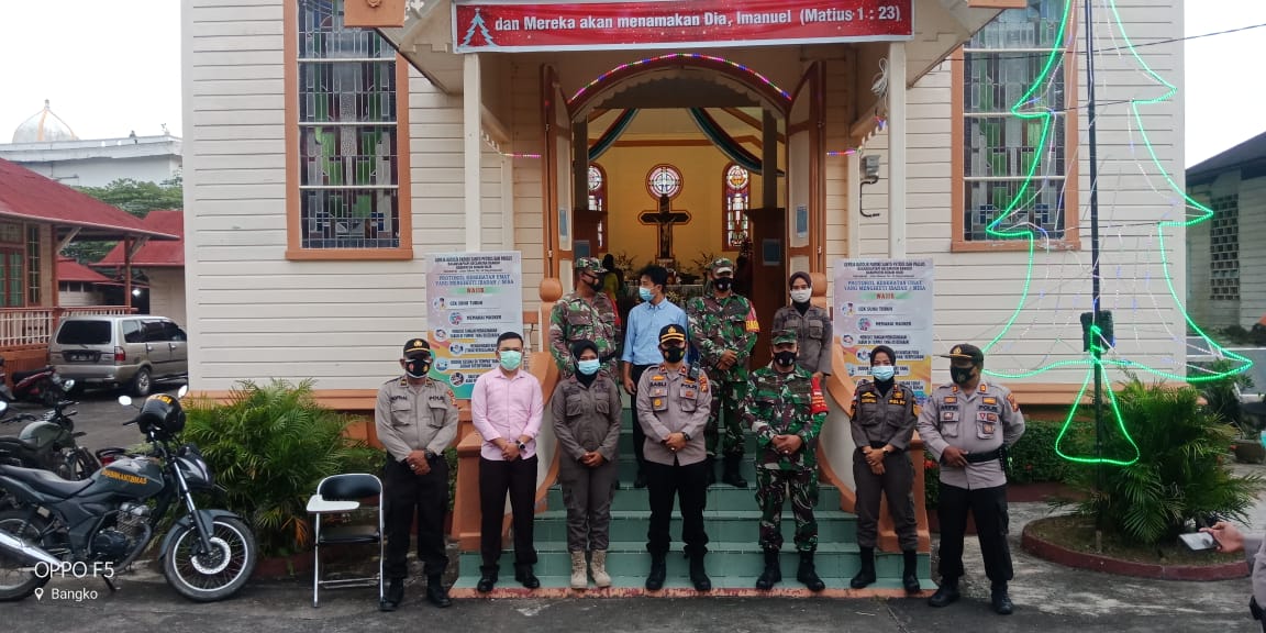 Antisipasi Kamtibmas Perayaan Natal, Polsek Bangko Laksanakan Patroli