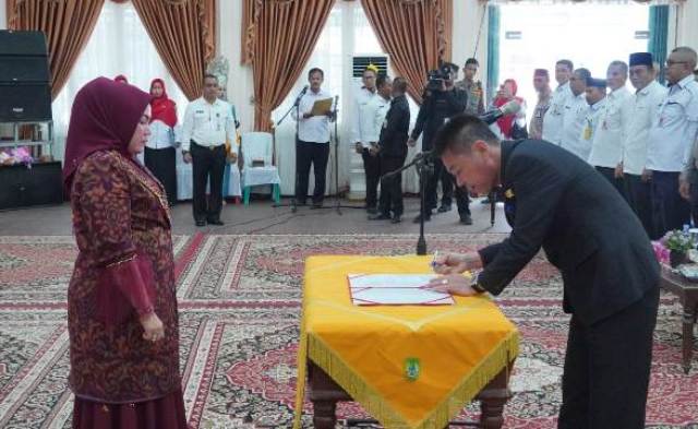 Bupati Rohil Kukuhkan Sanimar Sebagai Bunda Literasi Baca