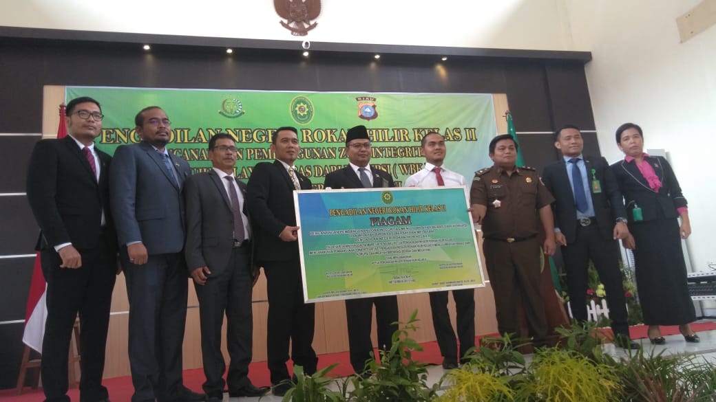 Melalui Zona Integritas PN Rohil Deklarasi Wilayah Bebas Korupsi