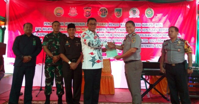 BPN Rohil Canangkan Zona Integritas Wujudkan WBK dan WBBM