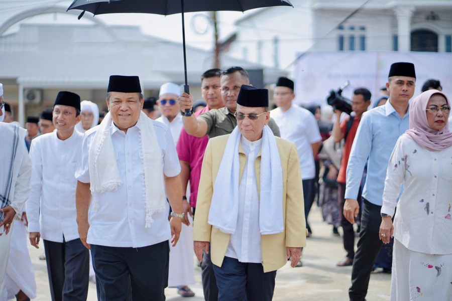 Bupati Rohil Dampingi Plt. Gubernur Riau Safari Ramadhan di Rumah Suluk Syech H. Oesman Sahabuddin