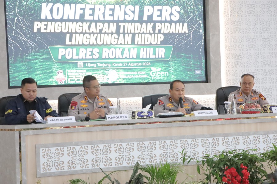 Kapolda Riau Pimpin Konpres Perusak Hutan Mangrove 133 Hektare di Rohil