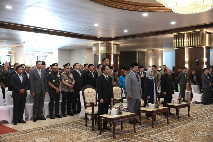 Panglima TNI Dampingi Presiden RI Hadiri Sidang Istimewa Laporan Tahunan MA Tahun 2024