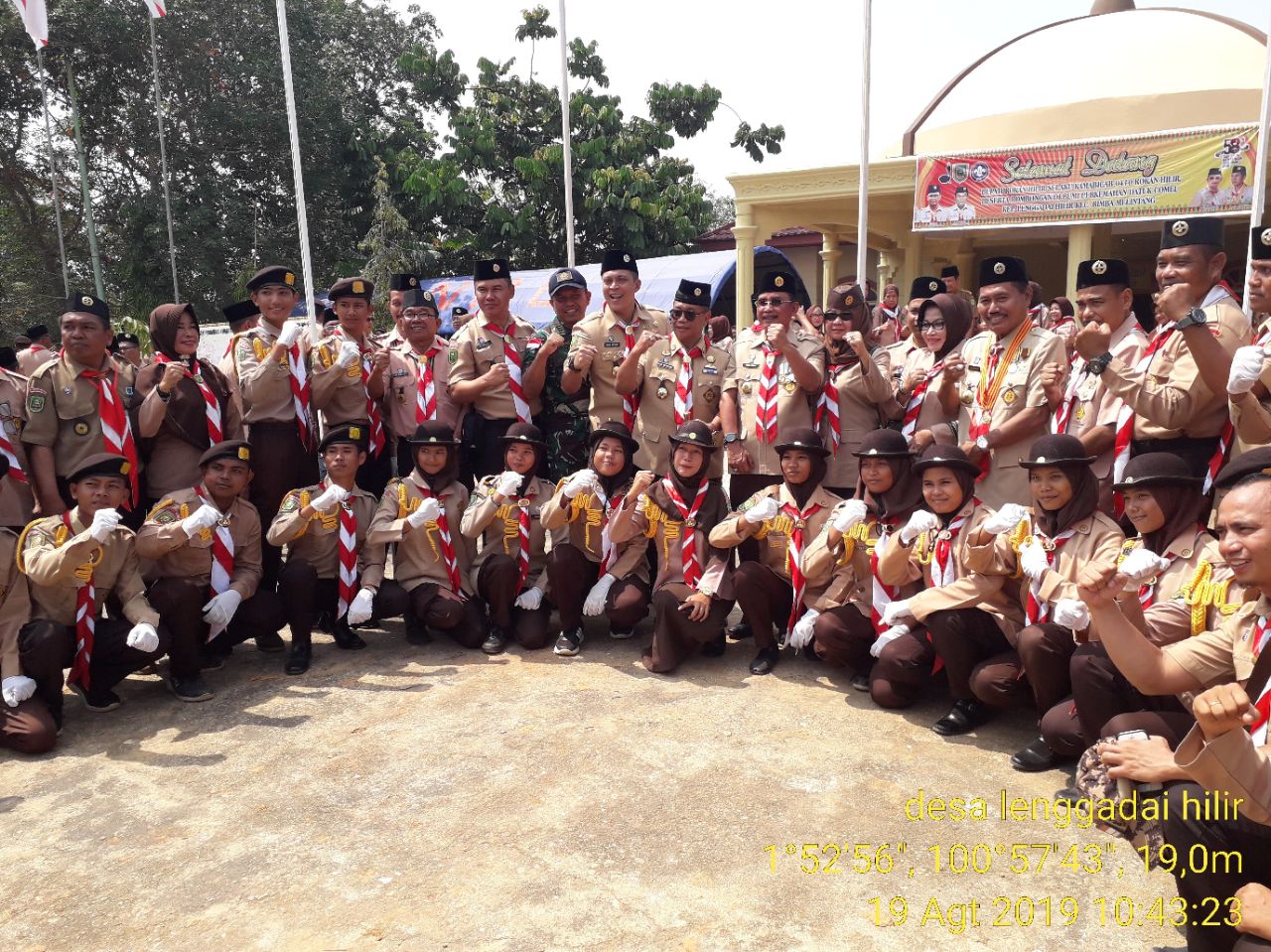 Dandim 0321 Rohil Hadiri Perkemahan Hari Pramuka Ke 58