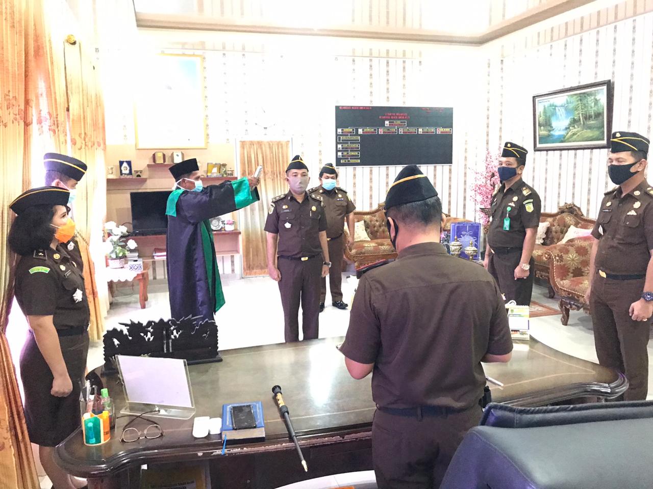 Sertijab, Kasi Pidum Kejari Rohil Kini Dijabat Yongki Arvius
