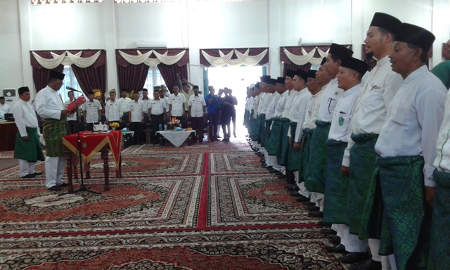 Ketua DPD Al-Jamiyatul Washliyah Rohil Lantik 18 Pengurus Pimpinan Cabang