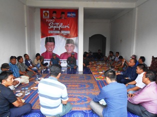 Paslon SYAFARI Dialogis Bersama Masyarakat Bangko Pusako