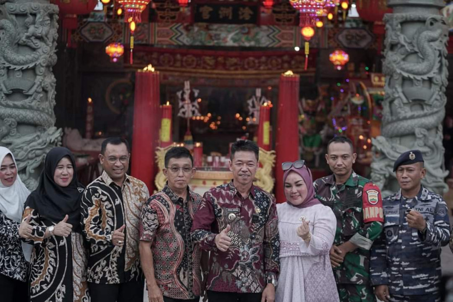 Bupati Rohil Resmikan Jembatan dan Kelenteng di Sinaboi