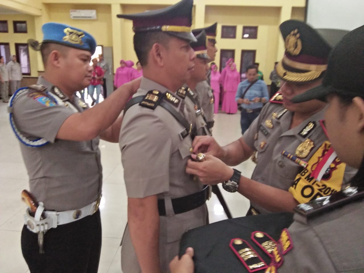 Kapolres Rohil Pimpin Sertijab Kasat Narkoba, Kapolsek Simpang Kanan dan Kapolsek Rimba Melintang