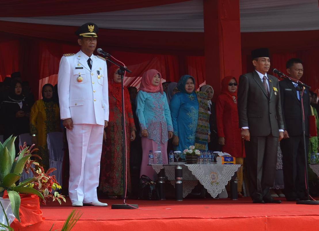 Upacara HUT ke 70 RI Tingkat Kabupaten Rohil