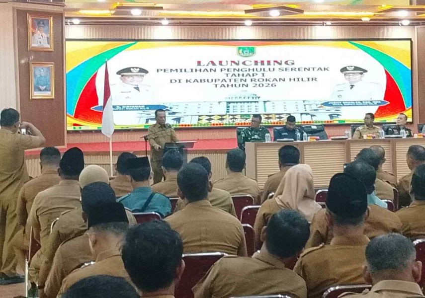 Bupati Rohil Resmi Buka Launching Pemilihan Penghulu Serentak Tahap I Tahun 2026