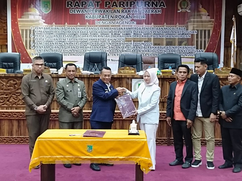 APBD Rohil Tahun Anggaran 2026 Disahkan: Bupati Rohil Apresiasi Dewan